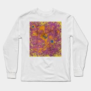 Random textured growth in a vibrant world Long Sleeve T-Shirt